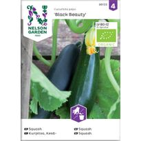 Kesäkurpitsa Nelson Garden Black Beauty Organic, siemenet