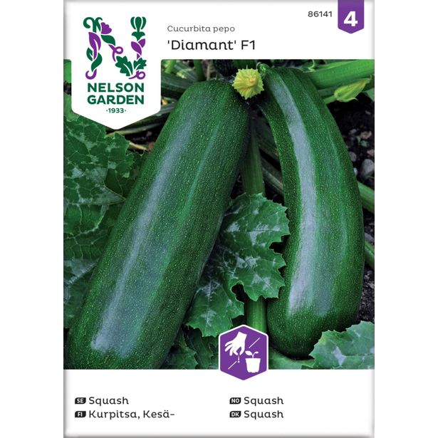 Kesäkurpitsa siemen Nelson Garden Zucchini/Diamant F1