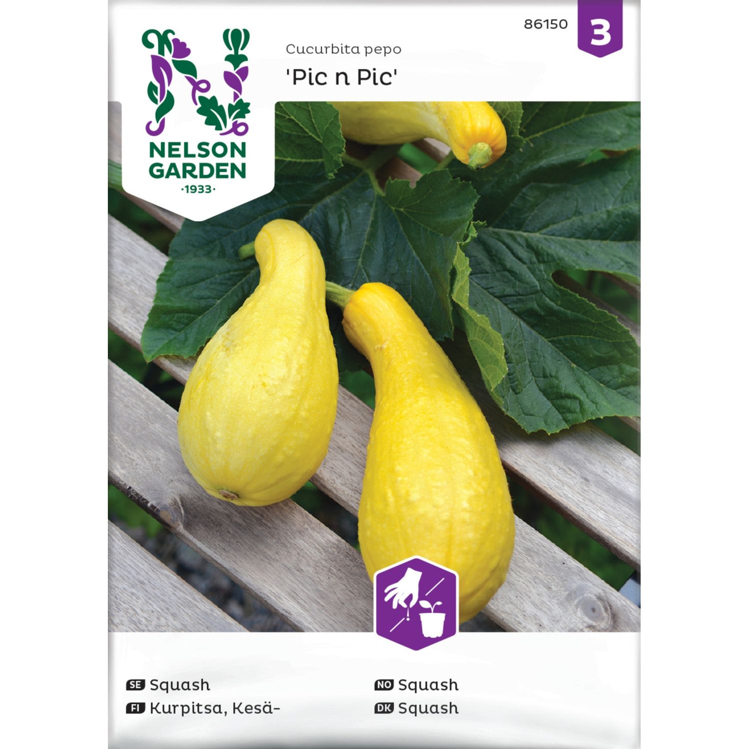 Kesäkurpitsa Nelson Garden Zucchini/Pic n Pic, siemenet