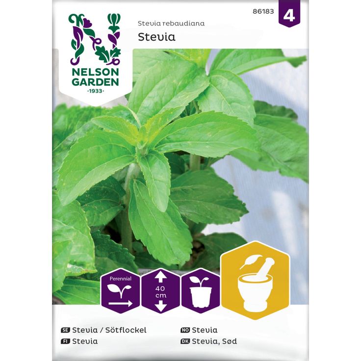 Stevia siemen Nelson Garden