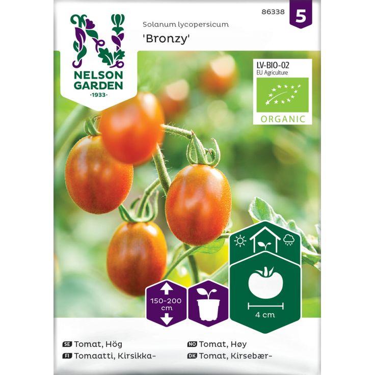 Kirsikkatomaatti siemen Nelson Garden Bronzy Organic
