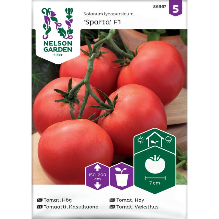 Kasvihuonetomaatti siemen Nelson Garden Sparta F1