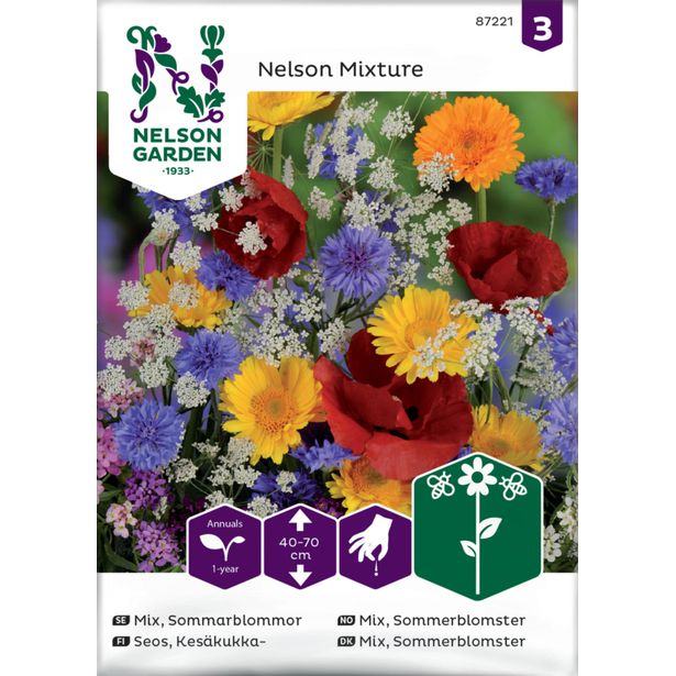 Kesäkukkaseos siemen Nelson Garden