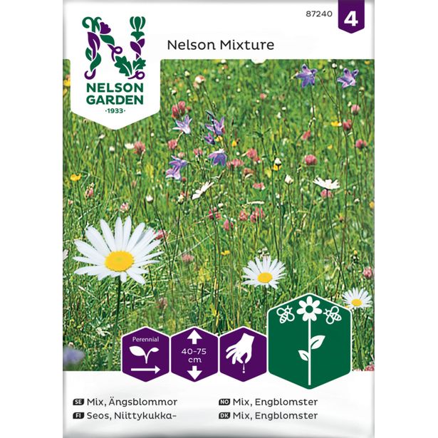 Niittykukkaseos siemen Nelson Garden