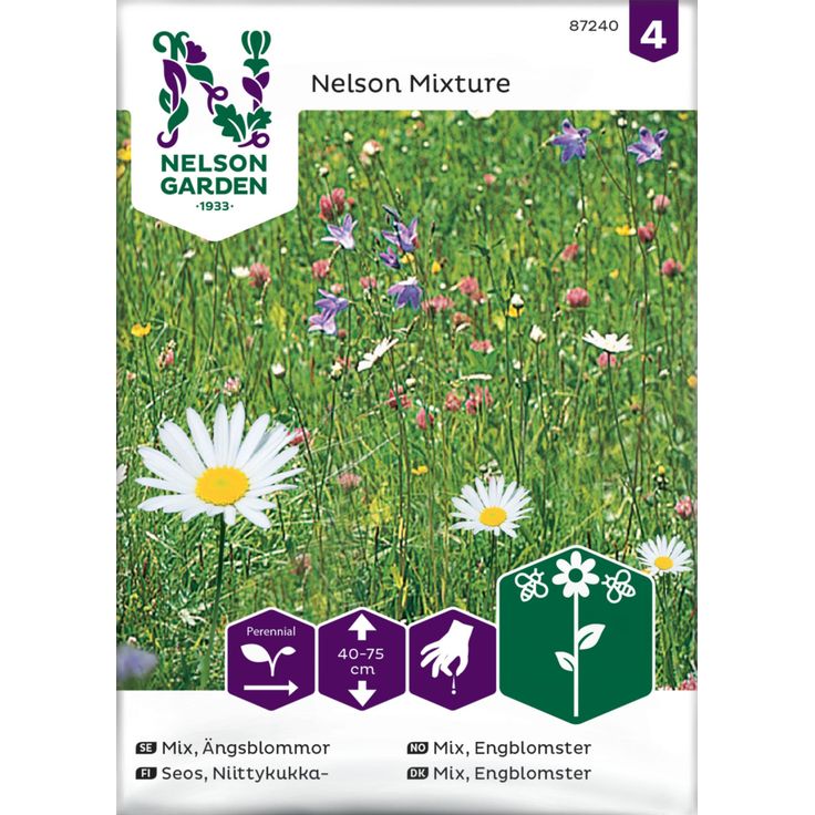 Niittykukkaseos siemen Nelson Garden
