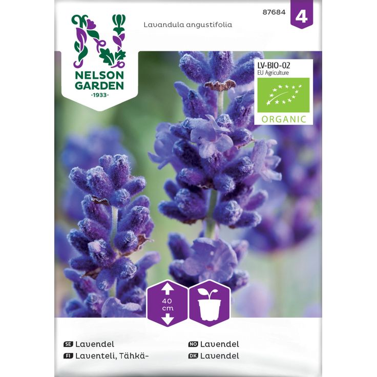 Tähkälaventeli siemen Nelson Garden Organic