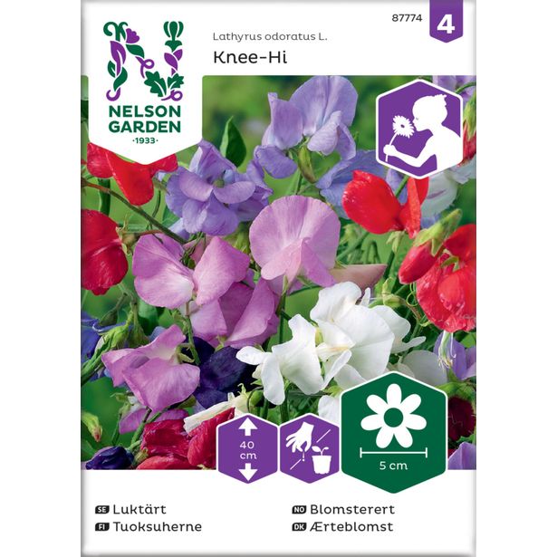 Tuoksuherne siemen Nelson Garden Knee-Hi, seos