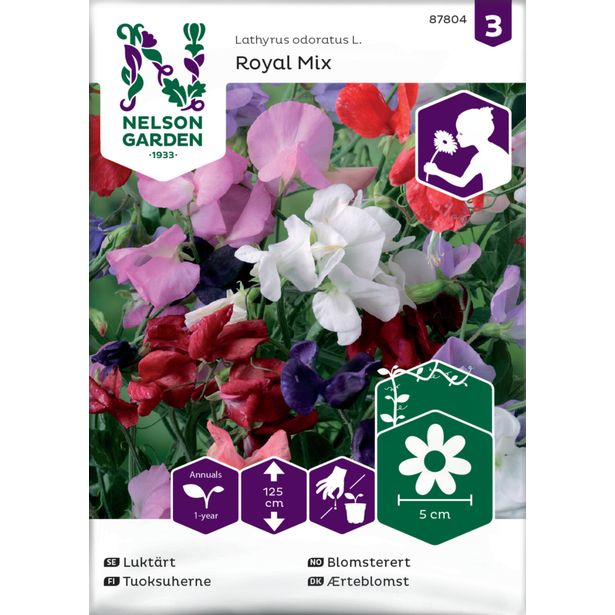 Tuoksuherne siemen Nelson Garden Royal Mix