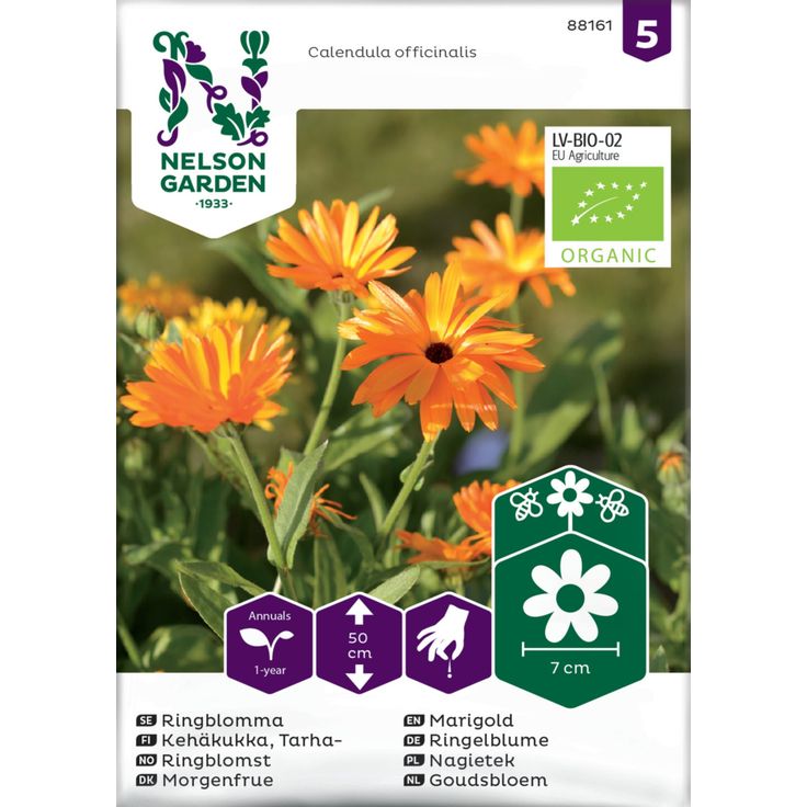 Tarhakehäkukka siemen Nelson Garden väriseos Organic