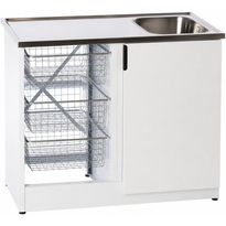 Tiskipöytä allaskaapilla Nimo TB 1000, 1 ovi, 900x1000x600 mm