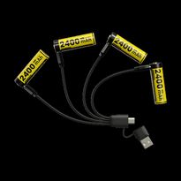 Ladattava AA-akku Nitecore NH2400 2400mAh USB-C 4kpl