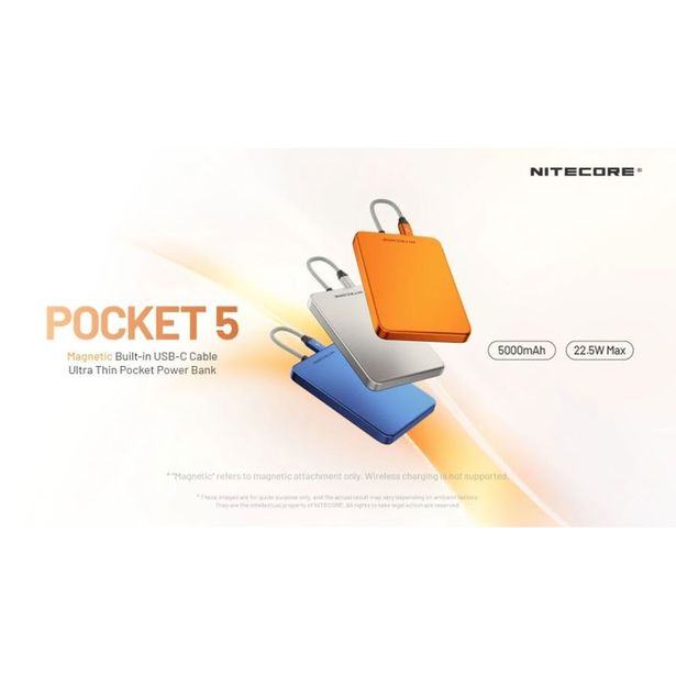Varavirtalähde Nitecore Pocket 5 5000mAh sininen