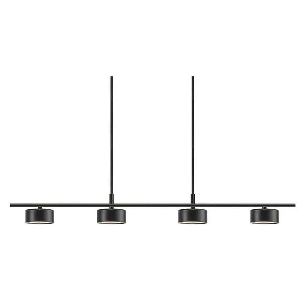 LED-riippuvalaisin Nordlux Clyde, 4-osainen, 1150x93x85mm, musta