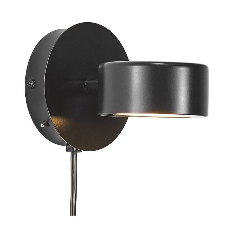 LED-seinävalaisin Nordlux Clyde, musta