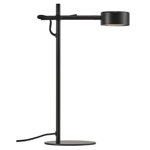 LED-pöytävalaisin Nordlux Clyde, musta