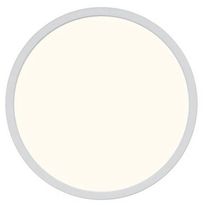 LED-plafondi Nordlux Oja, Ø294mm, 3000/4000K, valkoinen
