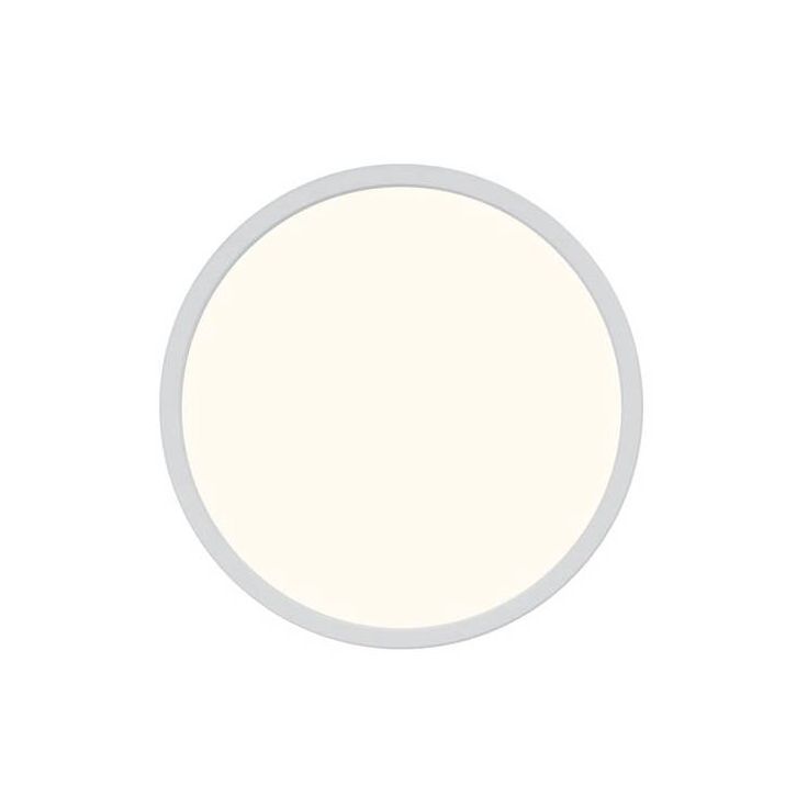 LED-plafondi Nordlux Oja, Ø294mm, 3000/4000K, valkoinen