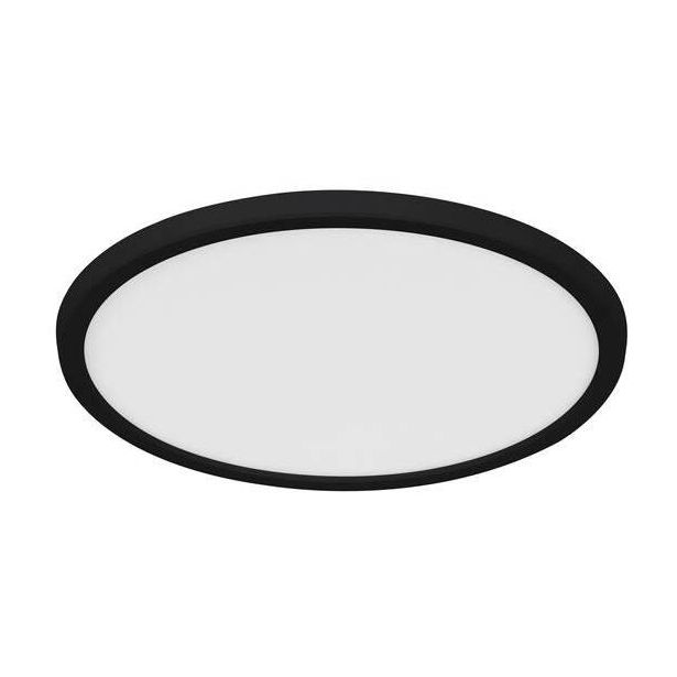 LED-plafondi Nordlux Oja, Ø294mm, IP54, 3000/4000K, musta