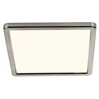 LED-plafondi Nordlux Oja Square, 294x294mm, 3000/4000K, harjattu nikkeli 