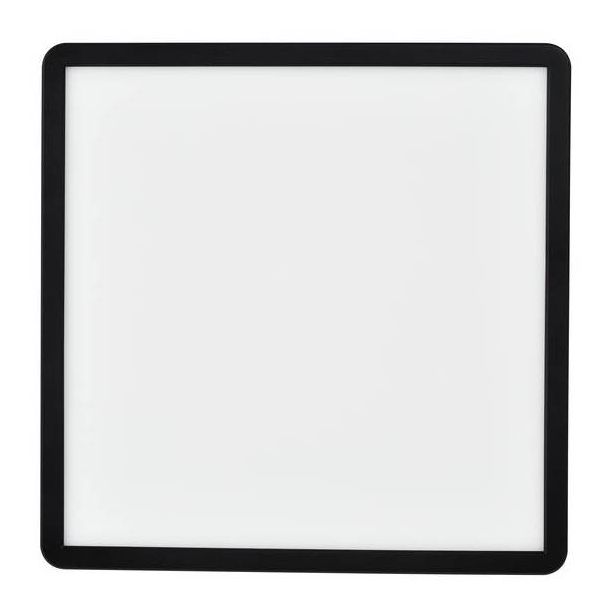 LED-plafondi Nordlux Oja Square, 294x294mm, IP54, 3000/4000K, musta