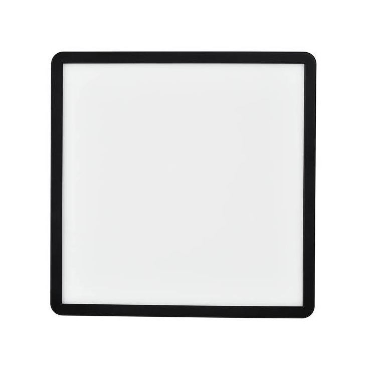 LED-plafondi Nordlux Oja Square, 294x294mm, IP54, 3000/4000K, musta