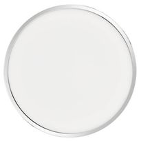 LED-plafondi Nordlux Oja, Ø424mm, IP54, 3000/4000K, kromi