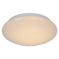 LED-plafondi Nordlux Montone, Ø250mm, IP44, 2700K, valkoinen