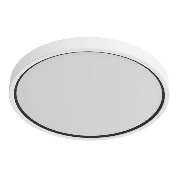 LED-plafondi Nordlux Noxy, Ø350mm, IP44, valkoinen