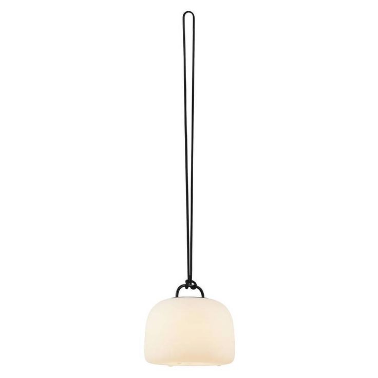 LED-terassivalaisin Nordlux Kettle, Ø220mm, IP65, valkoinen