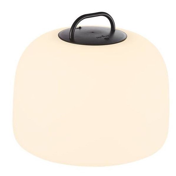 LED-terassivalaisin Nordlux Kettle, Ø360mm, IP65, valkoinen