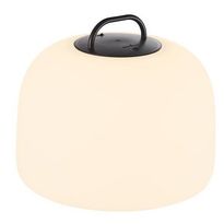 LED-terassivalaisin Nordlux Kettle, Ø360mm, IP65, valkoinen