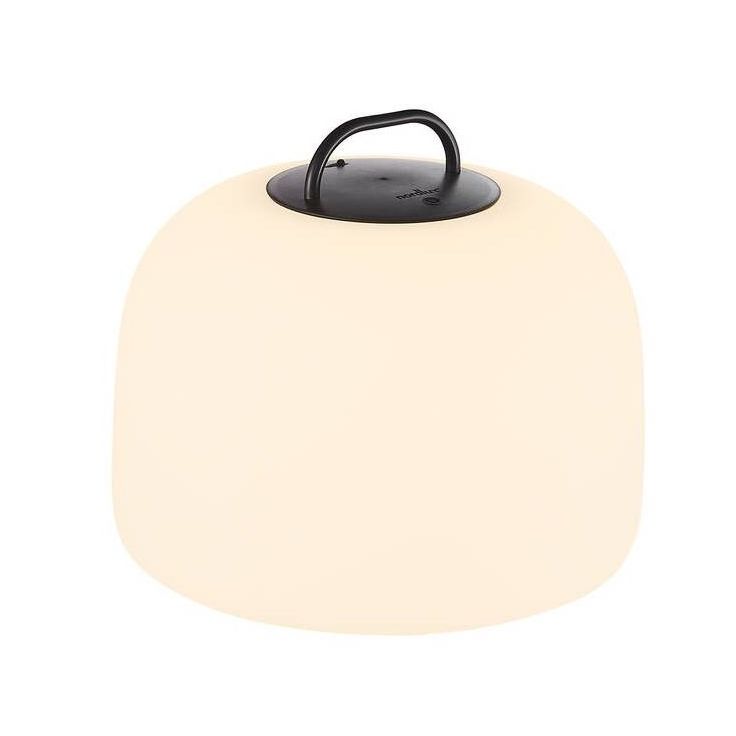 LED-terassivalaisin Nordlux Kettle, Ø360mm, IP65, valkoinen