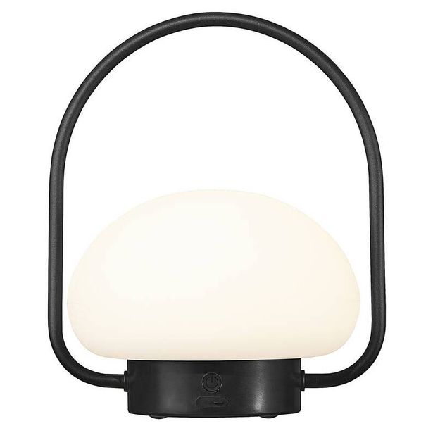 LED-terassivalaisin Nordlux Sponge, Ø200mm, IP65, musta