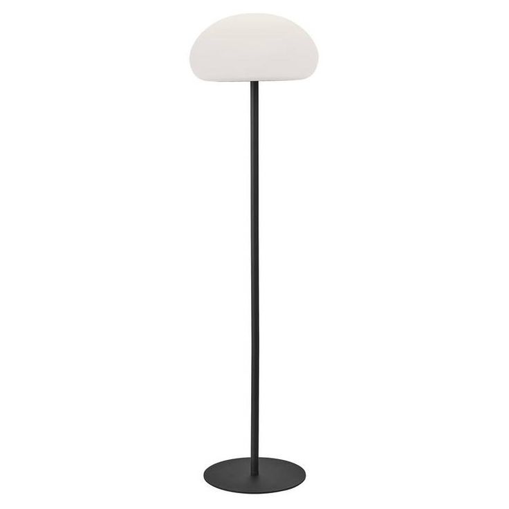 LED-lattiavalaisin Nordlux Sponge, Ø340mm, IP65, musta