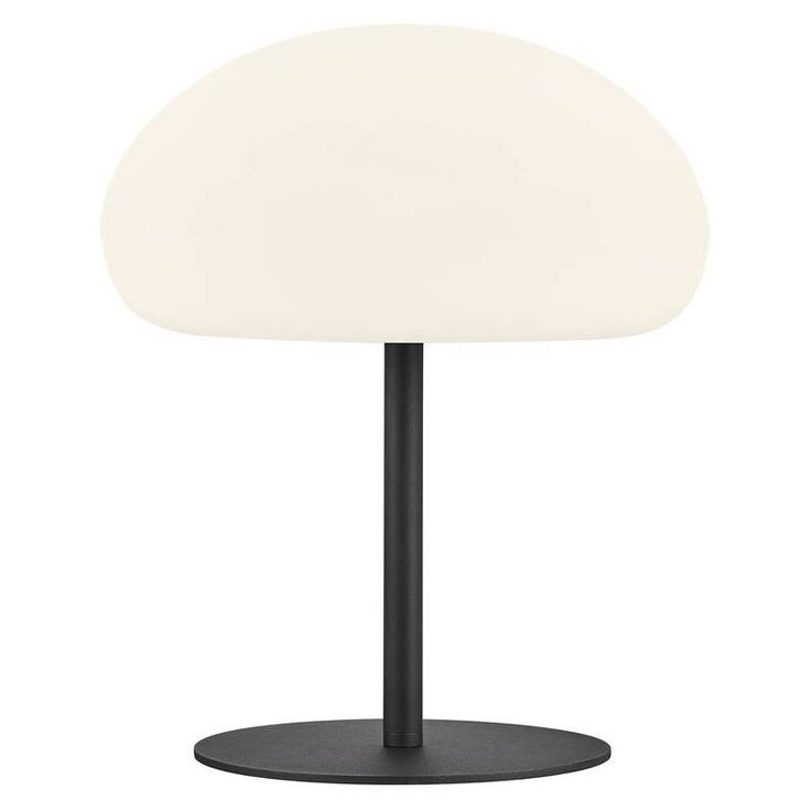 LED-pöytävalaisin Nordlux Sponge, Ø340mm, IP65, musta