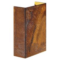 LED-ulkoseinävalaisin Nordlux Fold 10, IP54, corten-teräs