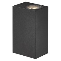 LED-ulkoseinävalaisin Nordlux Asbol Kubi, IP44, musta 