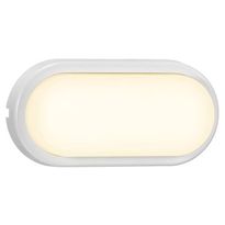 LED-ulkovalaisin Nordlux Cuba Energy Oval, 205x100mm, IP54, valkoinen