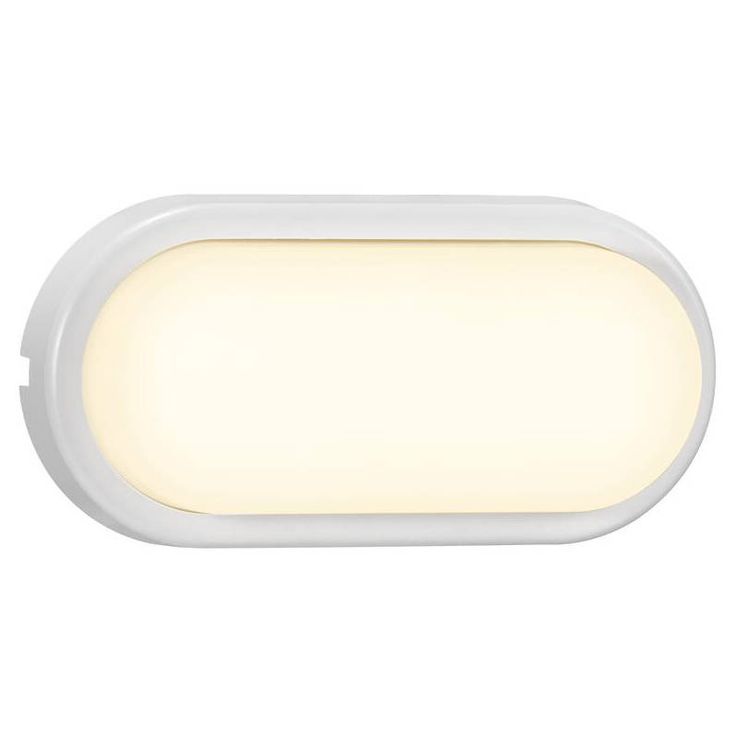 LED-ulkovalaisin Nordlux Cuba Energy Oval, 205x100mm, IP54, valkoinen