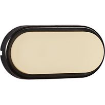 LED-ulkovalaisin Nordlux Cuba Energy Oval, 205x100mm, 3000K, IP54, musta
