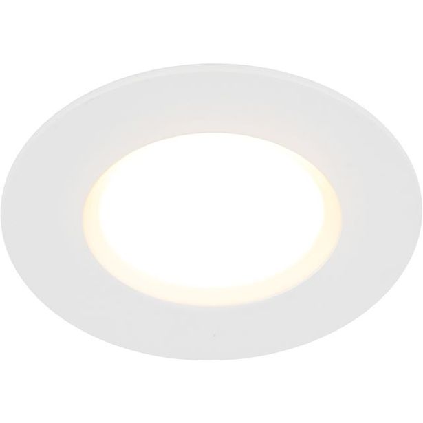 LED-alasvalo Nordlux Siege, Ø85x45mm, 2700K, IP65, eri värejä