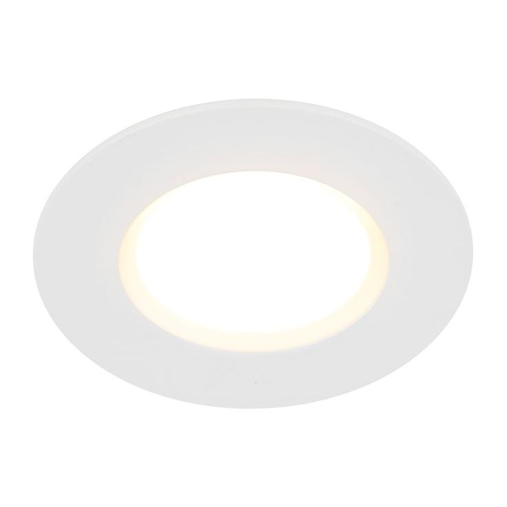 LED-alasvalo Nordlux Siege, Ø85x45mm, 2700K, IP65, eri värejä