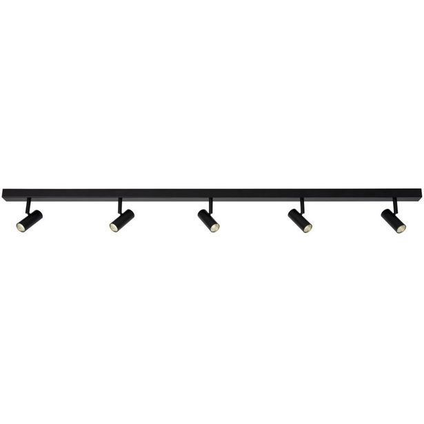 LED-spottivalaisin Nordlux Omari, 5-osainen, 1180mm, 2700K, musta