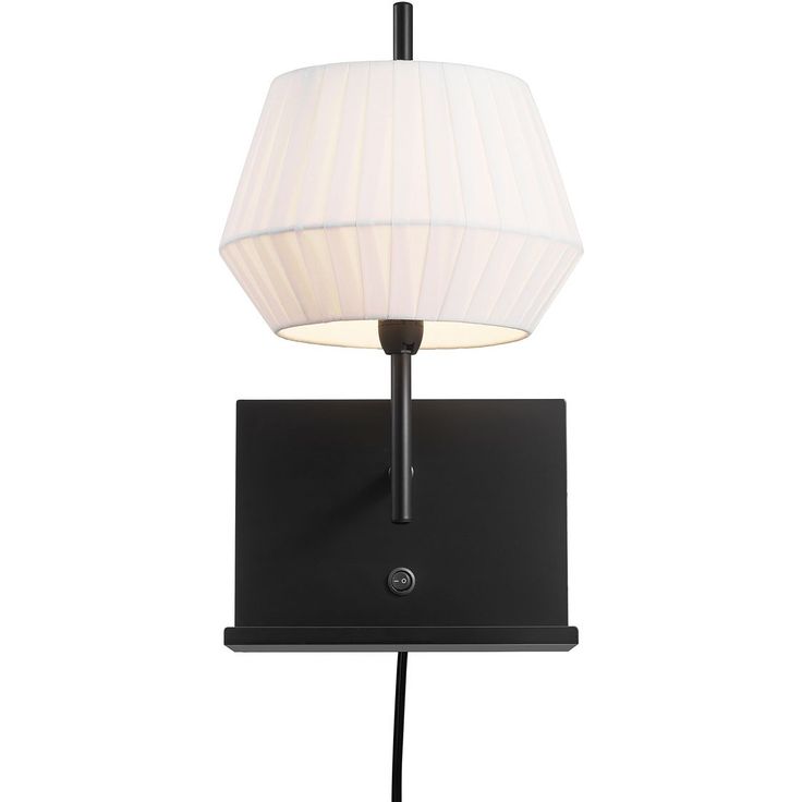 Seinävalaisin Nordlux Dicte, USB-latausportilla, valkoinen
