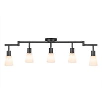 Kattovalaisin Nordlux Cole, 5-osainen, 186x870x242mm, musta/opaali