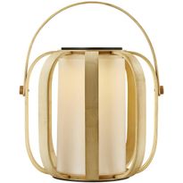 Aurinkokennolyhty Nordlux Bob To-Go, Ø32cm, 2700K, IP44, bambu