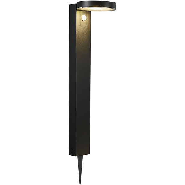 Aurinkokennopollarivalaisin Nordlux Rica Round, liike- ja hämärätunnistimella, IP44, musta