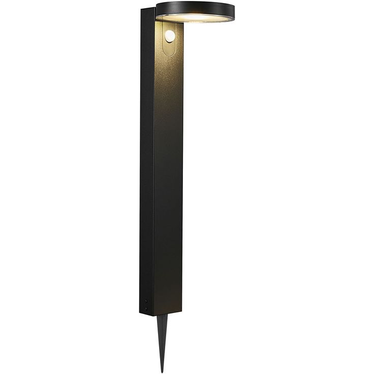Aurinkokennopollarivalaisin Nordlux Rica Round, liike- ja hämärätunnistimella, IP44, musta
