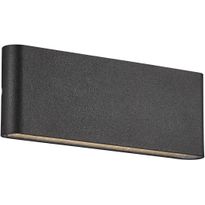 LED-ulkoseinävalaisin Nordlux Kinver 26, 90x260x33mm, IP54, musta