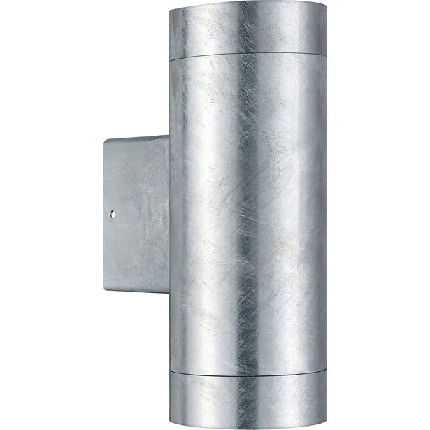 Ulkoseinävalaisin Nordlux Tin Maxi, IP54, ylös/alas, galvanoitu teräs